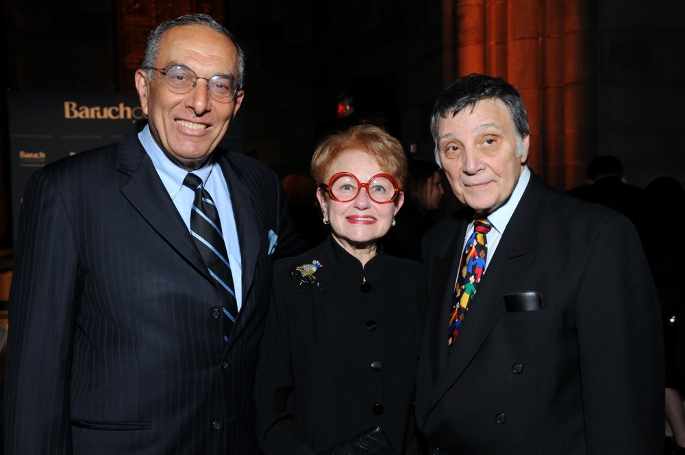Irwin (’55) and Rosalyn Engelman and Baruch College President Stan Altman 