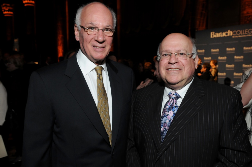CUNY Chancellor Matthew Goldstein and Larry Simon ’65, President of the Baruch College Fund