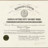 Mayor Appointment Certificates