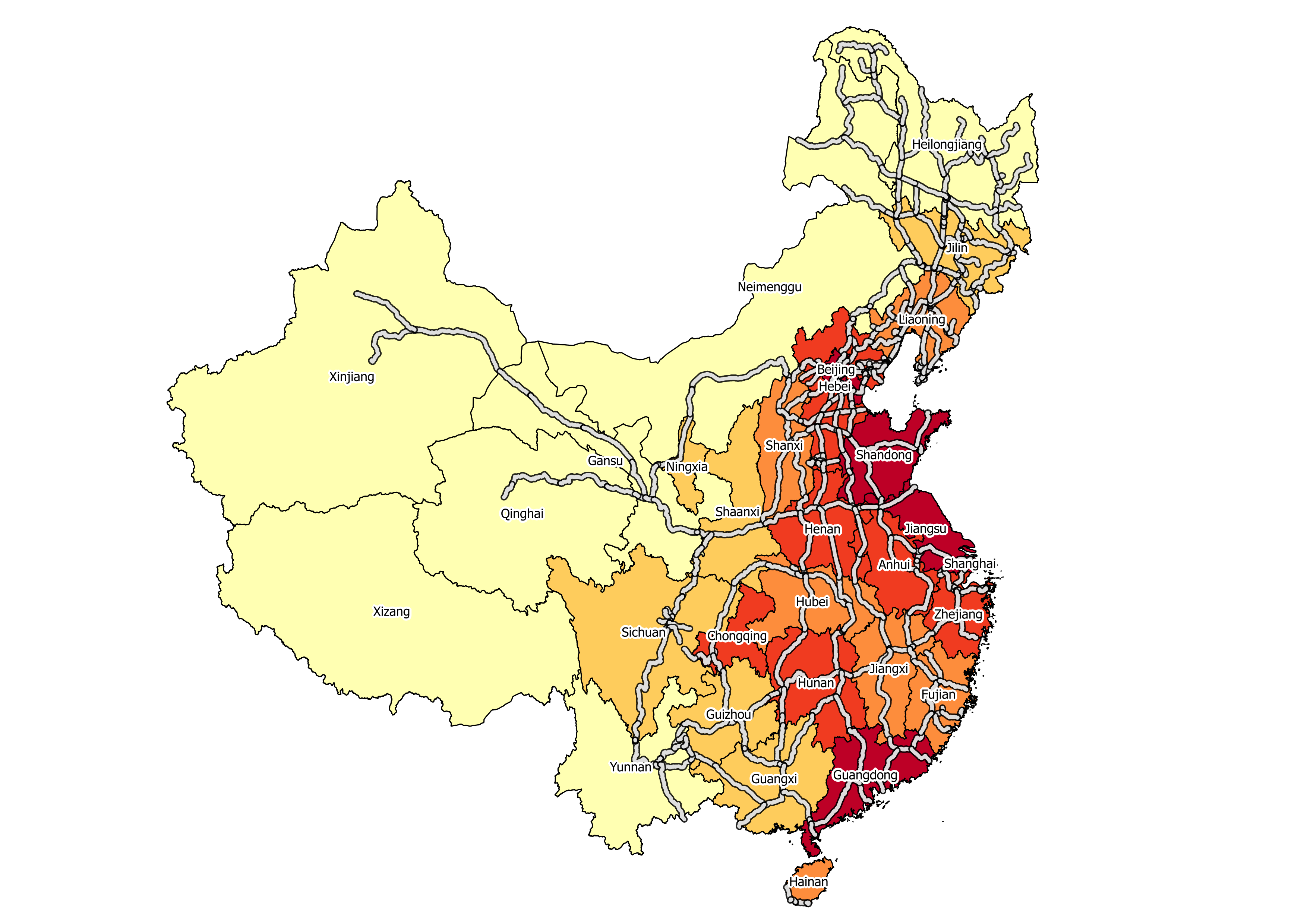 China Sample Map