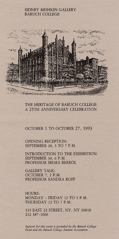Invitation to 25th Anniversary Exhibit Events