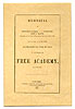 A Plea for a Bill Authorizing the Board to Establish the Free Academy, original pamphlet cover.