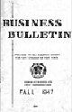 Cover image of Business Bulletin, School of Business and Civic Administration