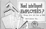 The City College Personnel Office, Need intelligent employees? This message from the Class of 1941 will interest you… 