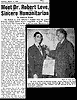 Article, The Reporter, Meet Dr. Robert Love, Sincere Humanitarian, 03/11/1953.