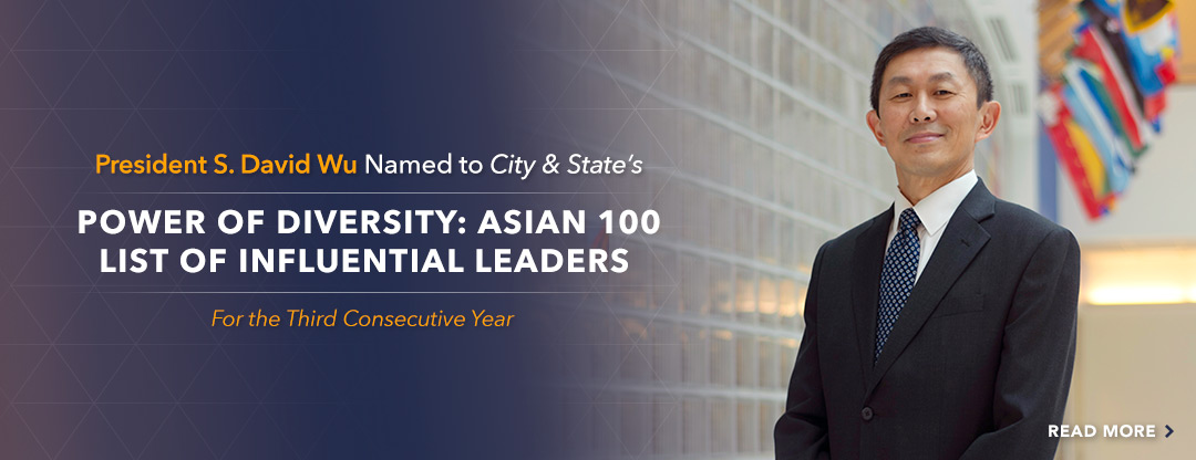 President Wu Named to Asian 100 Influential Leaders List